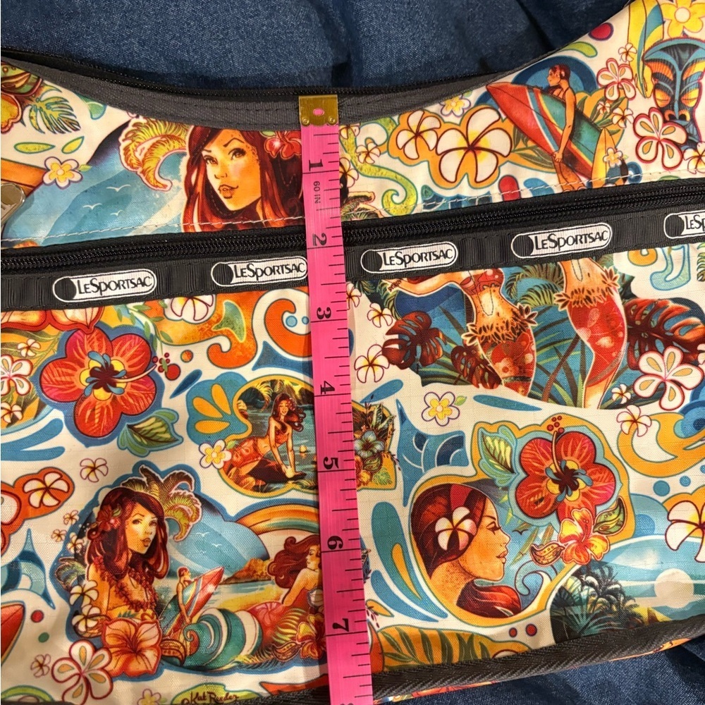 LeSportsac rare Hawaiian print nylon shoulder bag - Picture 5 of 7